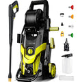4500PSI Electric Pressure Washer | Power Cleaner with 4 Quick Connect Nozzles, Inlet Hose, Filter & Foam Cannon for Car, Patio, Fence & Household Cleaning
